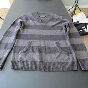 Gray Striped Sweater
